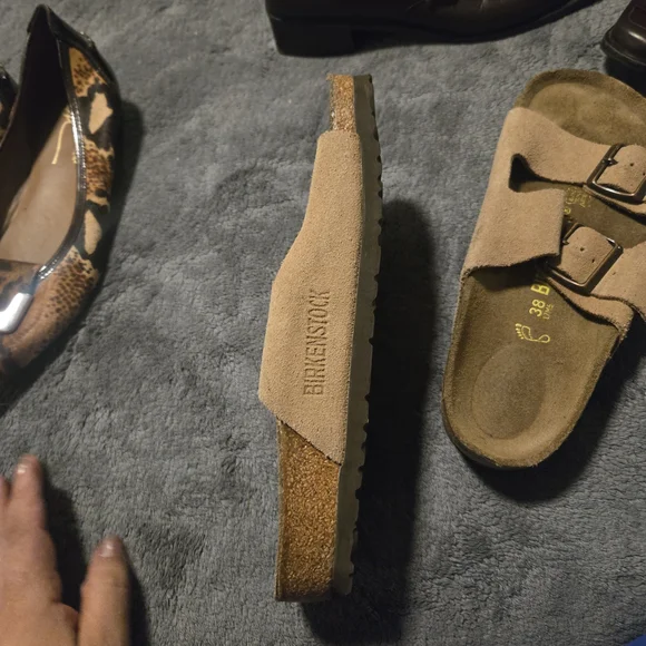 Birkenstock Kids Brown Suede Sandals - Picture 2 of 11